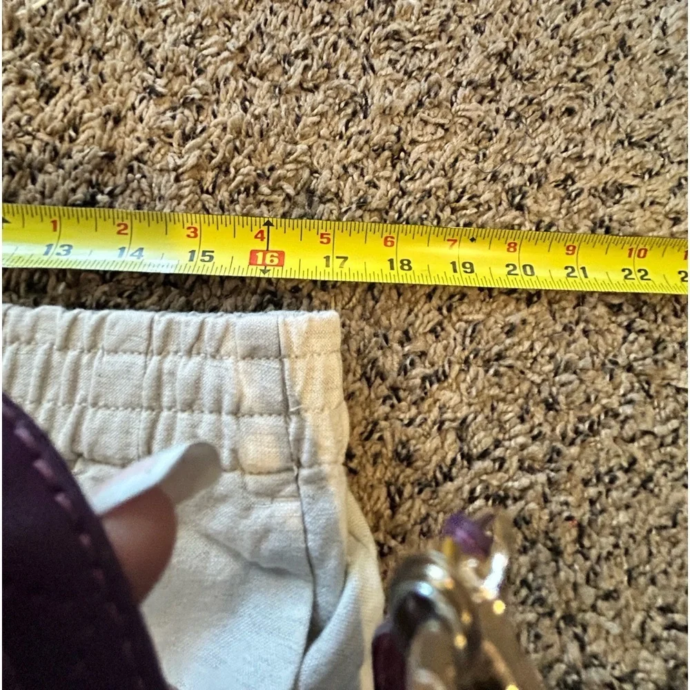 Madewell | Linen Blend Track Trousers in Natural L 30%off w♥️ #74 - Picture 6 of 8